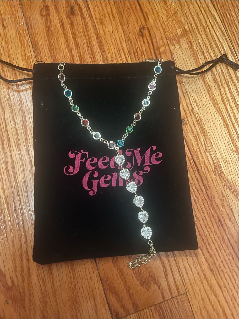 Stained Glass & Crystal Hand Chain